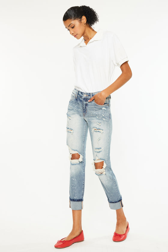 Shelly High Rise Boyfriend Jeans