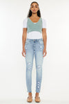 Kaleigh Mid Rise Ankle Skinny Jeans - Official Kancan USA