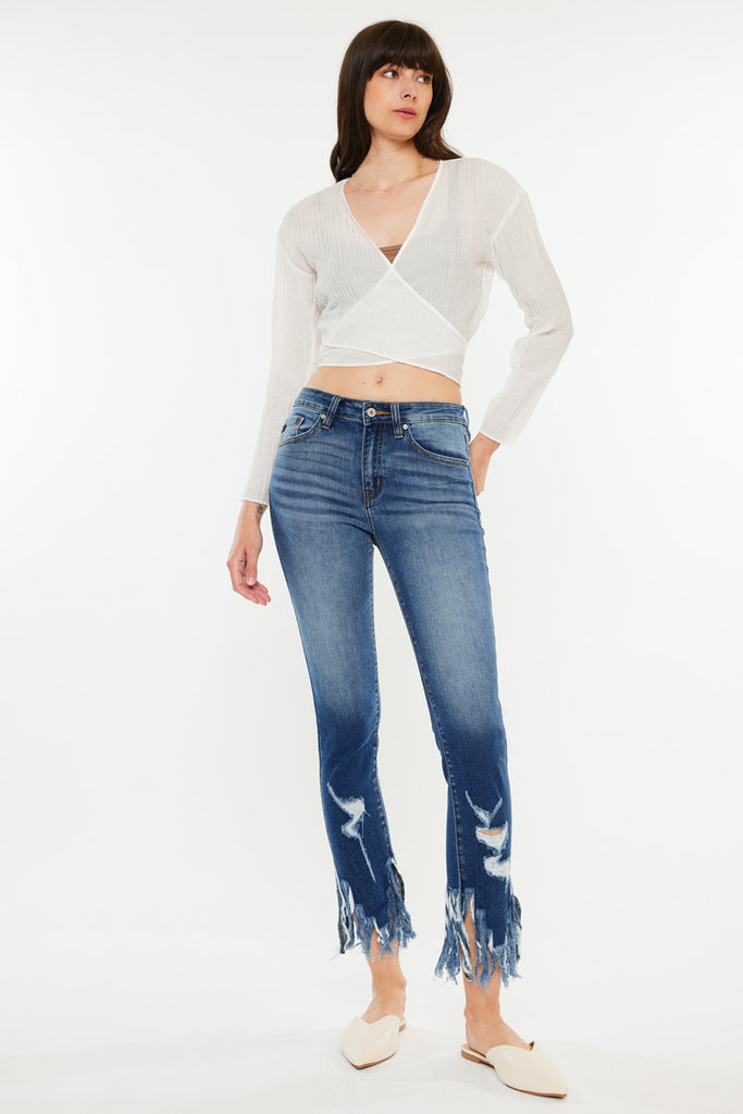 Ratana High Rise Ankle Skinny Jeans - Official Kancan USA