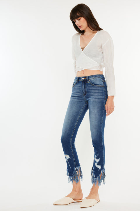 Ratana High Rise Ankle Skinny Jeans - Official Kancan USA