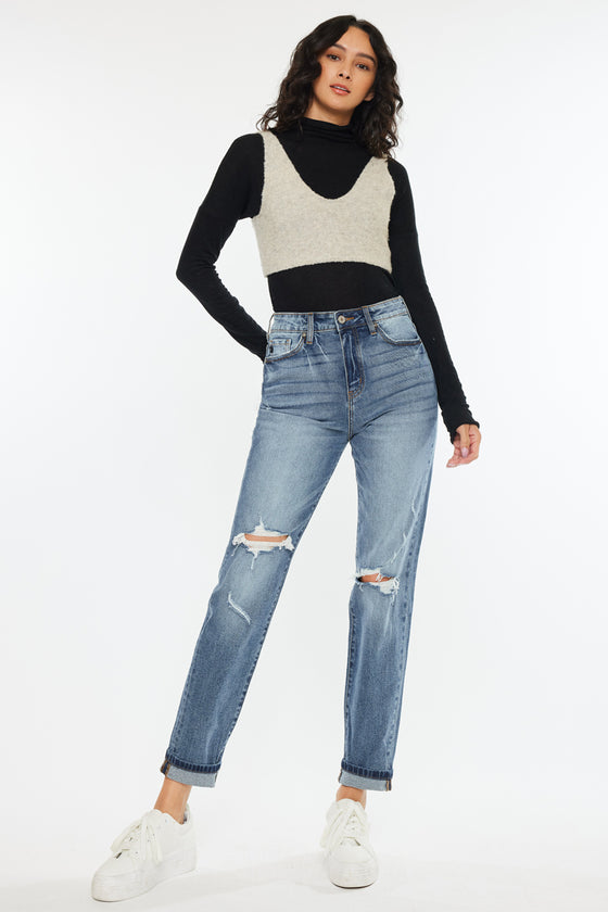 Jinny High Rise Mom Jeans