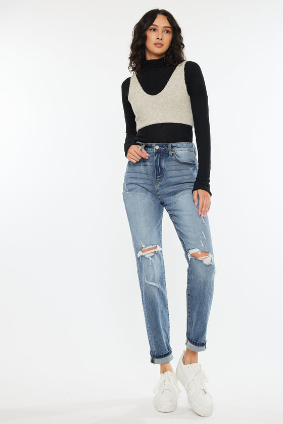 Jinny High Rise Mom Jeans