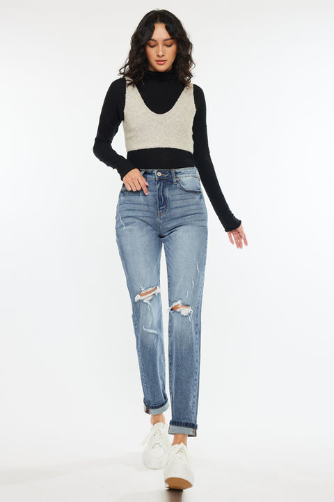 Jinny High Rise Mom Jeans