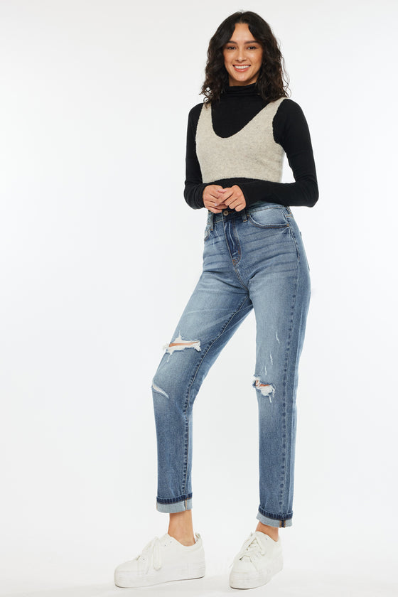 Jinny High Rise Mom Jeans