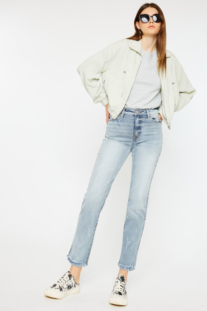 Muffy High Rise Straight Leg Jeans | Official Kancan USA