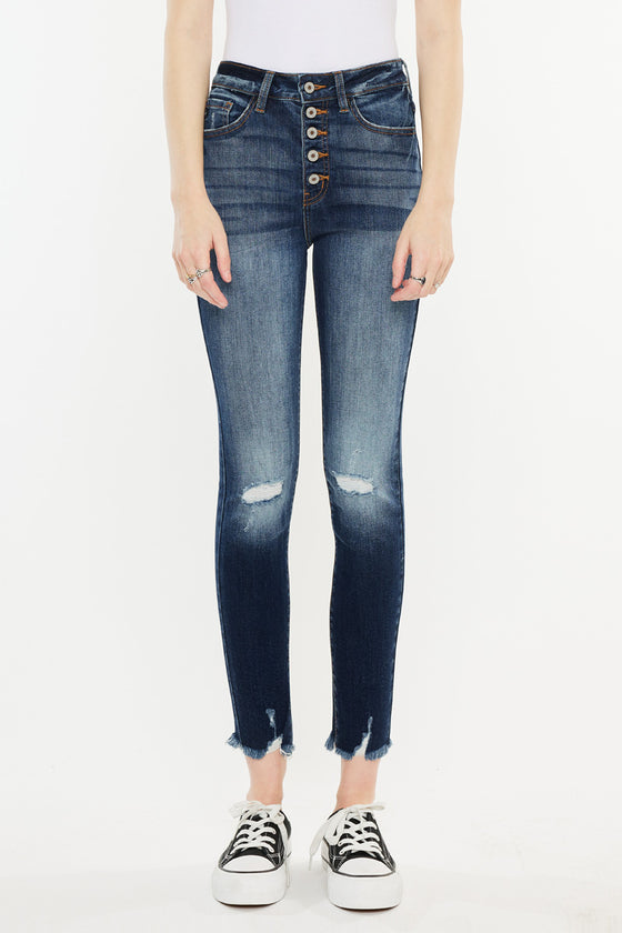 Karlee High Rise Ankle Skinny Jeans - Official Kancan USA