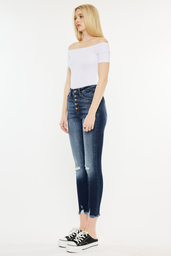 Karlee High Rise Ankle Skinny Jeans - Official Kancan USA