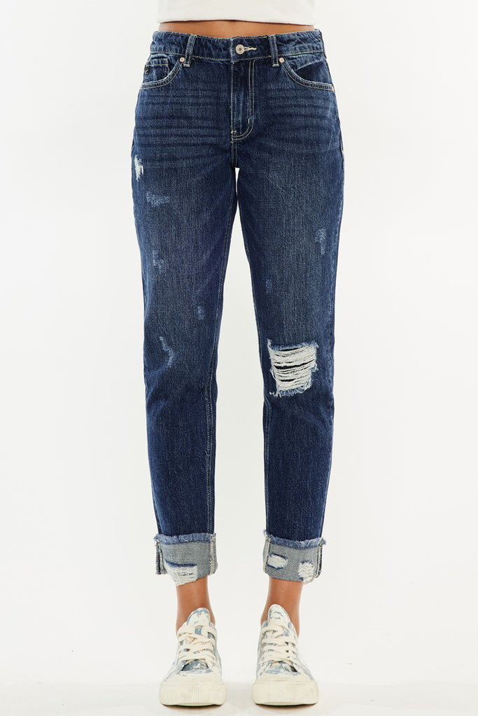 Bernice High Rise Boyfriend Jeans - Official Kancan USA