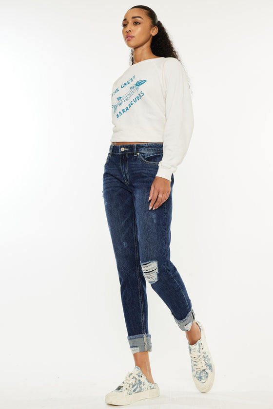 Bernice High Rise Boyfriend Jeans - Official Kancan USA