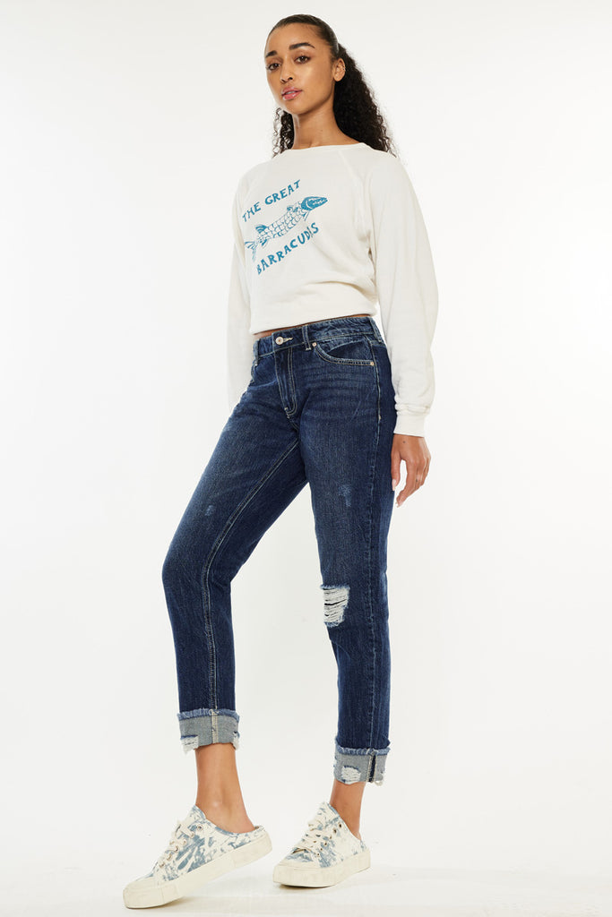 Bernice High Rise Boyfriend Jeans - Official Kancan USA