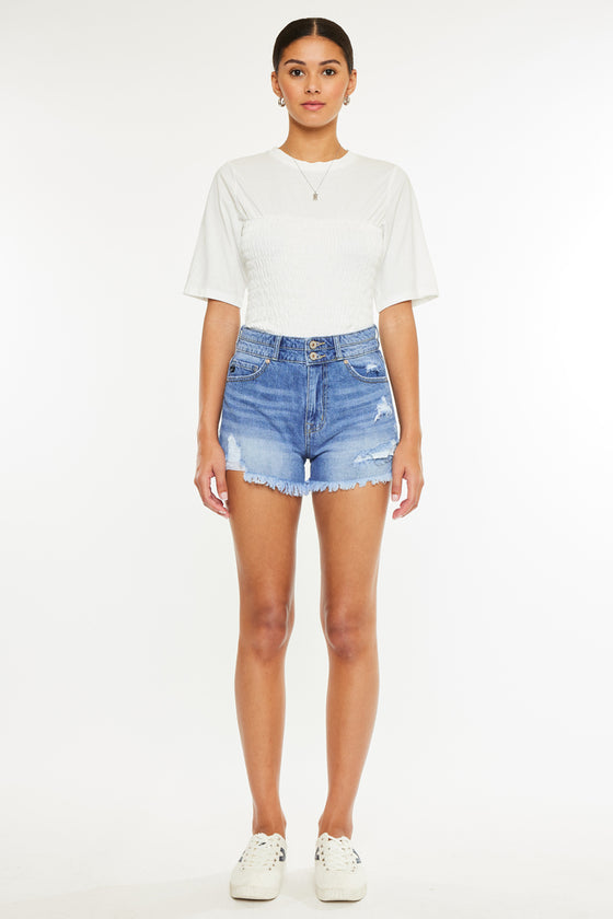 Farah High Rise Mom Shorts