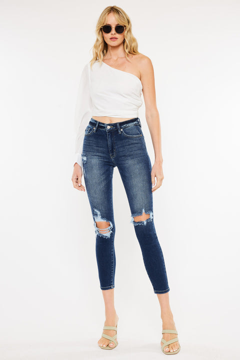 Serena High Rise Ankle Skinny Jeans - Official Kancan USA