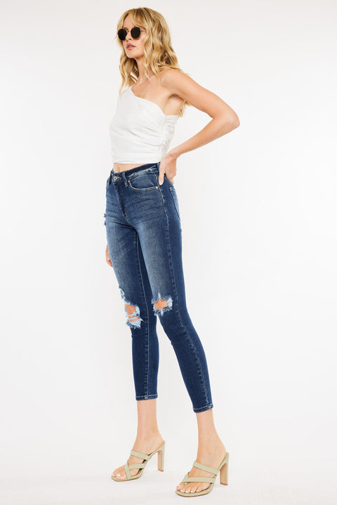 Serena High Rise Ankle Skinny Jeans - Official Kancan USA