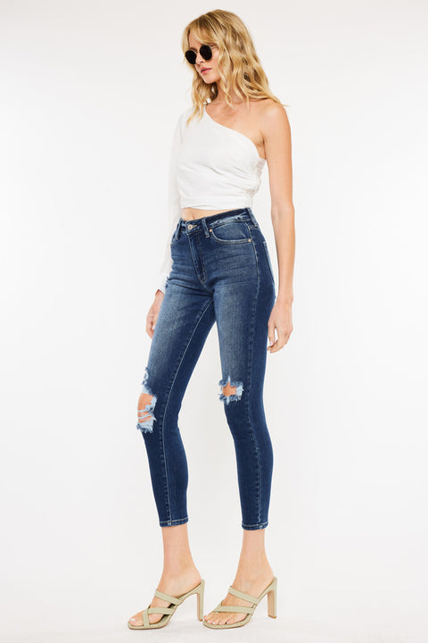 Serena High Rise Ankle Skinny Jeans - Official Kancan USA