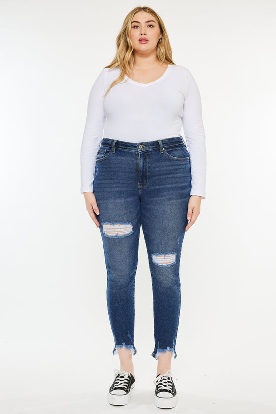 Bunny High Rise Ankle Skinny (Plus Size) - Official Kancan USA