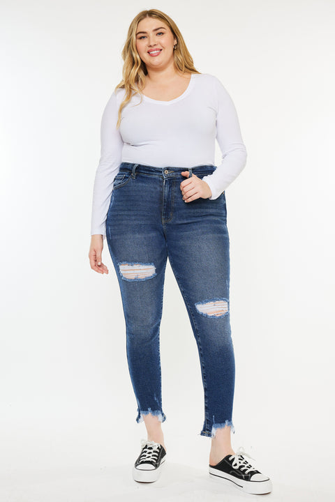 Bunny High Rise Ankle Skinny (Plus Size) - Official Kancan USA