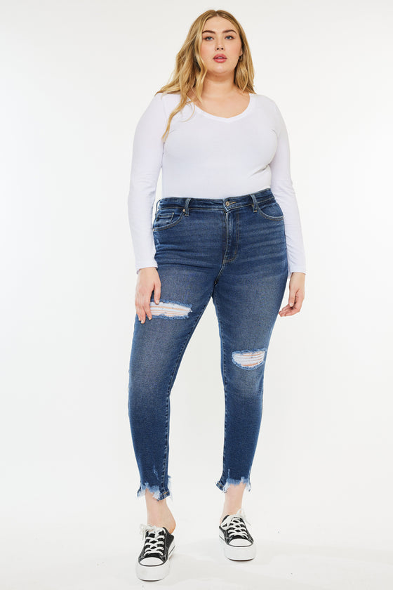 Bunny High Rise Ankle Skinny (Plus Size) - Official Kancan USA