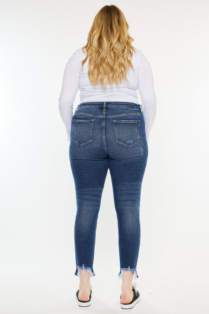 Bunny High Rise Ankle Skinny (Plus Size) - Official Kancan USA