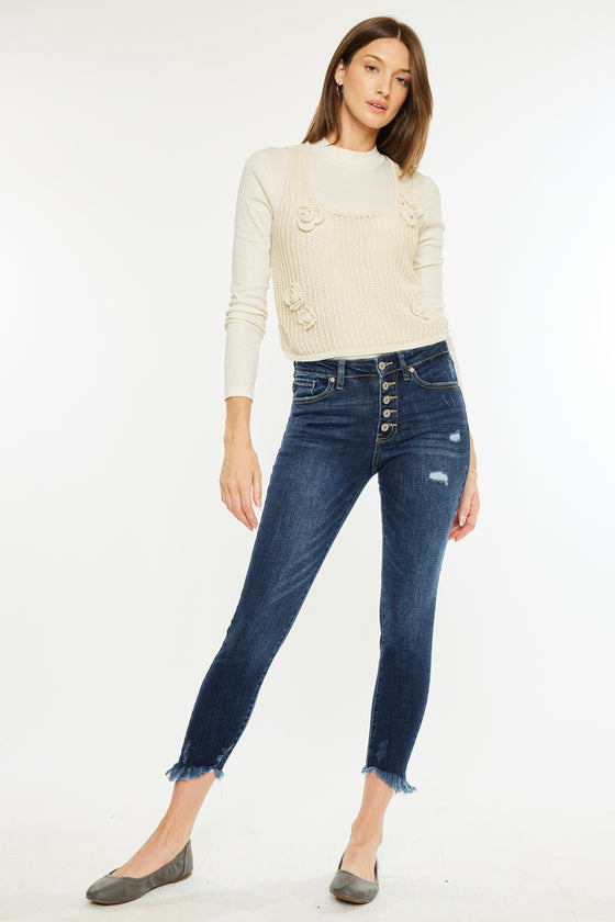 Winston High Rise Cropped Skinny Jeans