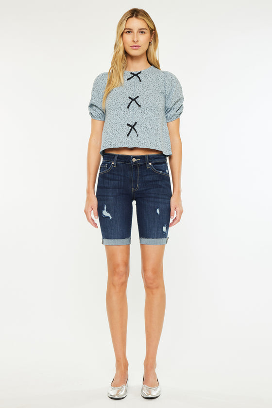 Kimm Mid Rise Bermuda Shorts