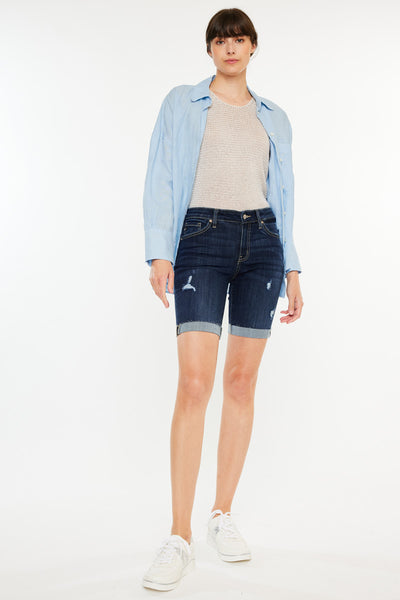 Kimm Mid Rise Bermuda Shorts