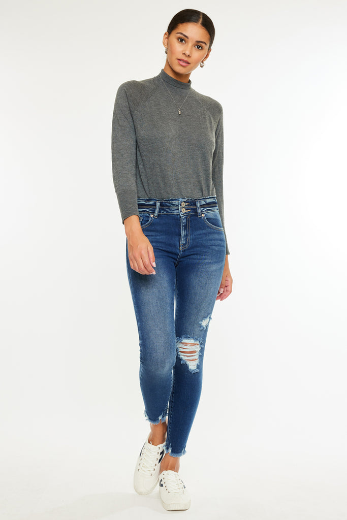 Gloria High Rise Ankle Skinny Jeans