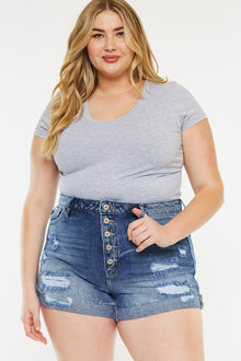  Lyric Ultra High Rise Shorts (Plus Size) - Official Kancan USA