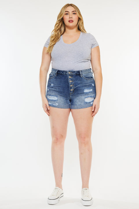 Lyric Ultra High Rise Shorts (Plus Size) - Official Kancan USA