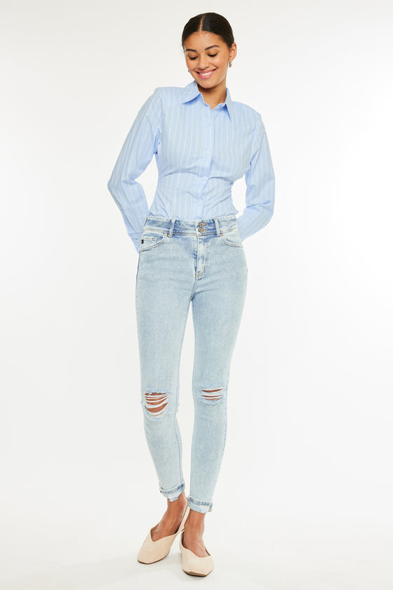 Kendall High Rise Ankle Skinny Jeans