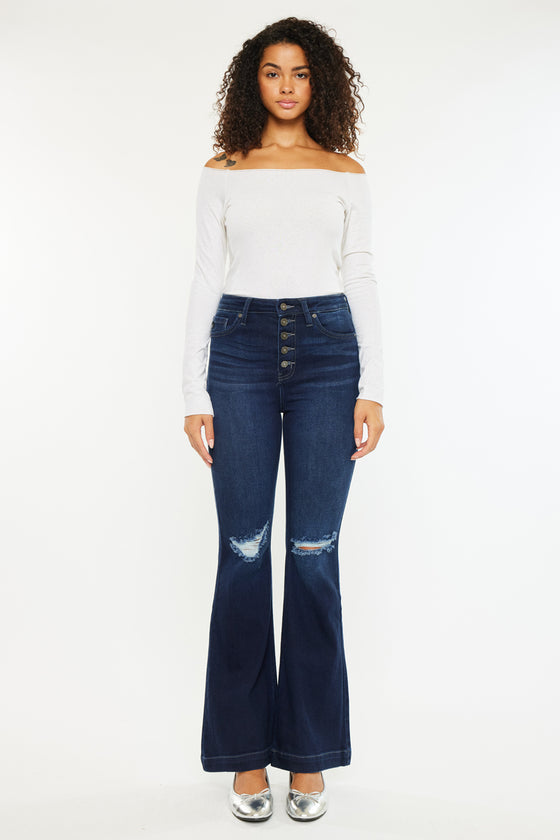 Dixie Ultra High Rise Flare Jeans (Petite)