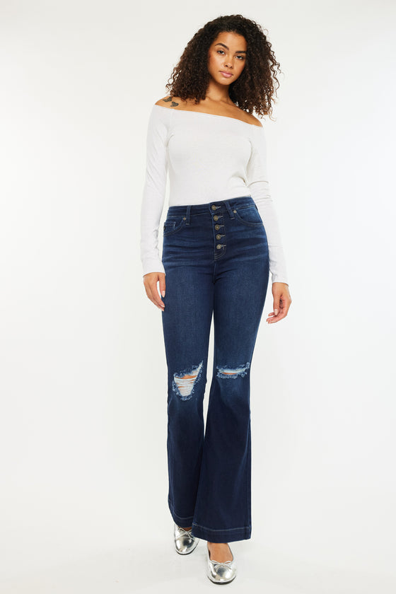 Dixie Ultra High Rise Flare Jeans (Petite)