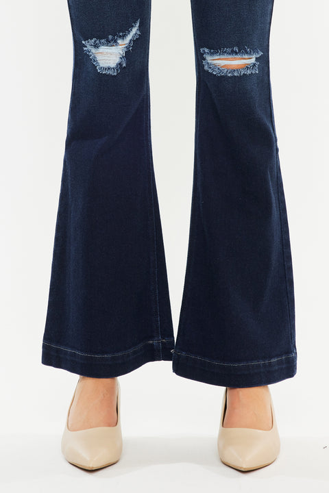 Dixie Ultra High Rise Flare Jeans (Petite) - Official Kancan USA