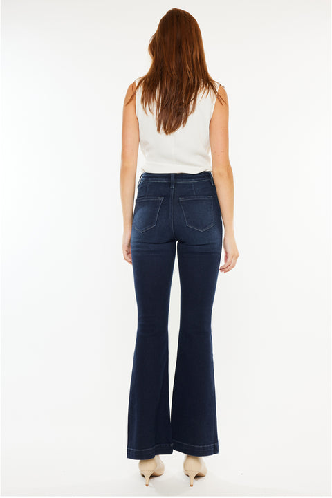 Dixie Ultra High Rise Flare Jeans (Petite) - Official Kancan USA