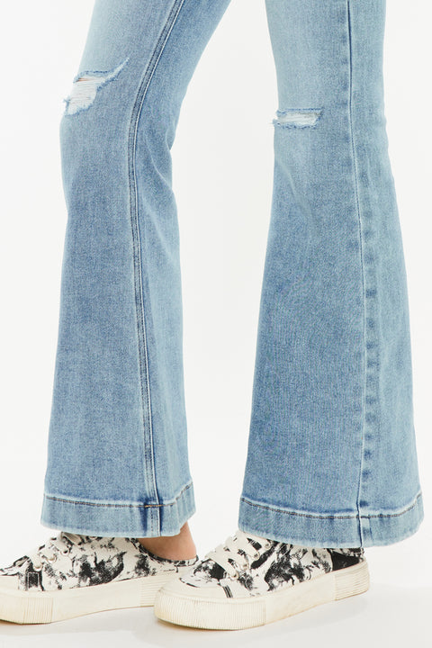 Dixie Ultra High Rise Flare Jeans (Petite) - Official Kancan USA