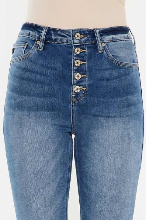 Dixie Ultra High Rise Flare Jeans (Petite) - Official Kancan USA