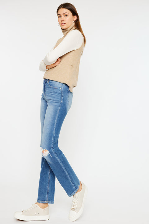 Sultana High Rise Slim Straight Jeans - Official Kancan USA