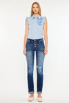 Eternity Mid Rise Slim Straight Leg Jeans