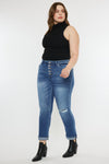 Klover  Mid Rise Slim Straight Leg Jeans (Plus Size) - Official Kancan USA