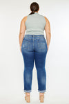 Klover  Mid Rise Slim Straight Leg Jeans (Plus Size)