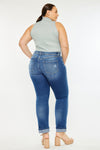 Klover  Mid Rise Slim Straight Leg Jeans (Plus Size)