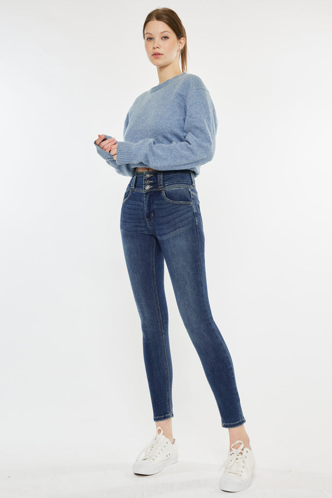 Alexandria High Rise Super Skinny Jeans - Official Kancan USA