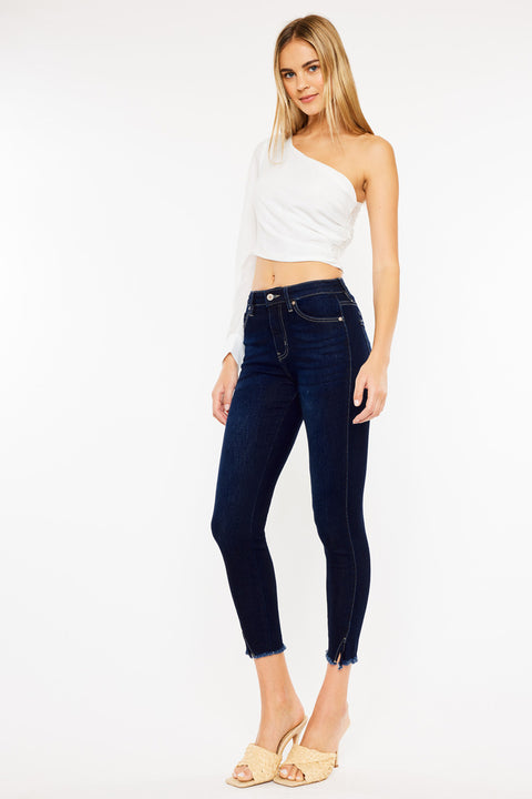 Zinnia High Rise Ankle Skinny Jeans - Official Kancan USA