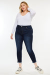 Naira Ultra High Rise Ankle Skinny Jeans (Plus Size) - Official Kancan USA