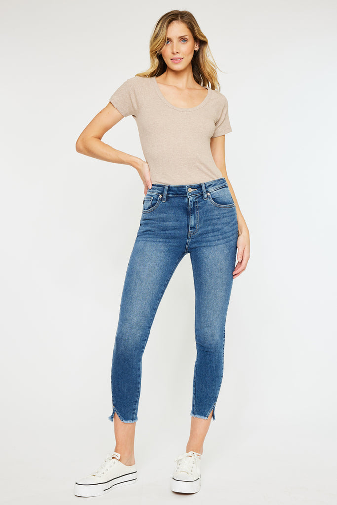 Zinnia High Rise Ankle Skinny Jeans - Official Kancan USA