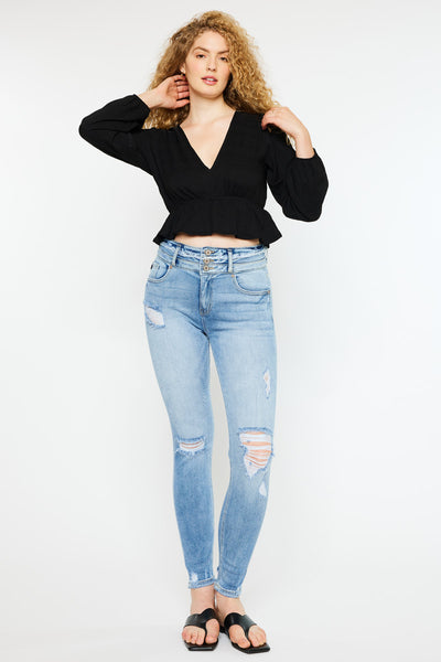 Simone Ultra High Rise Ankle Skinny Jeans - Curvy