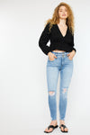 Simone Ultra High Rise Ankle Skinny Jeans - Curvy - Official Kancan USA