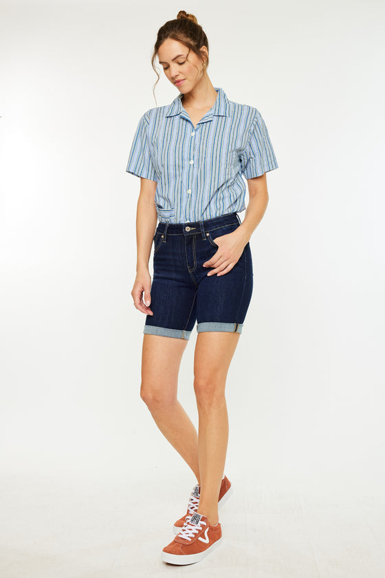 Kandie Mid Rise Bermuda Shorts