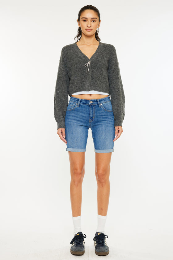 Kandie Mid Rise Bermuda Shorts