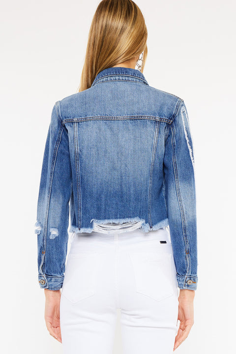 Sawyer Distressed Denim Jacket - Official Kancan USA