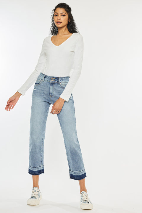 Georgia Ultra High Rise Slim Straight Jeans - Official Kancan USA